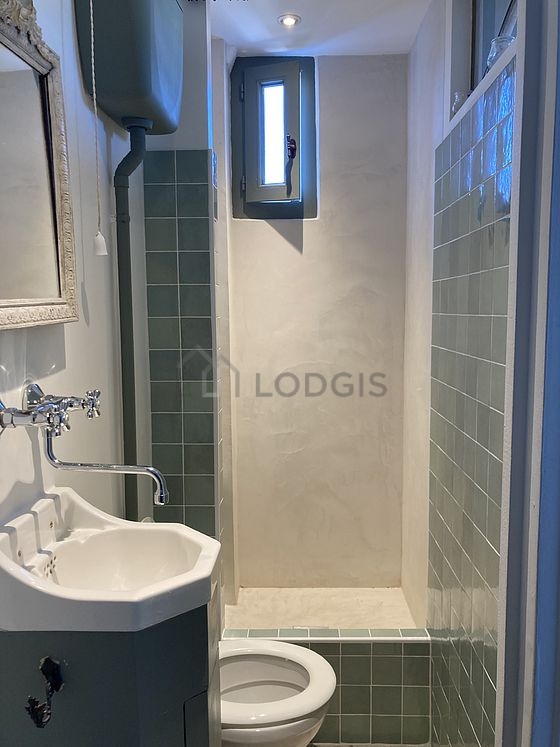 Bathroom with tile floor
