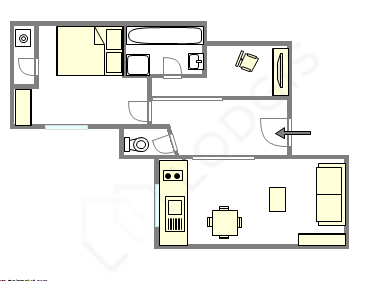 Appartamento Parigi 16° - Piantina interattiva