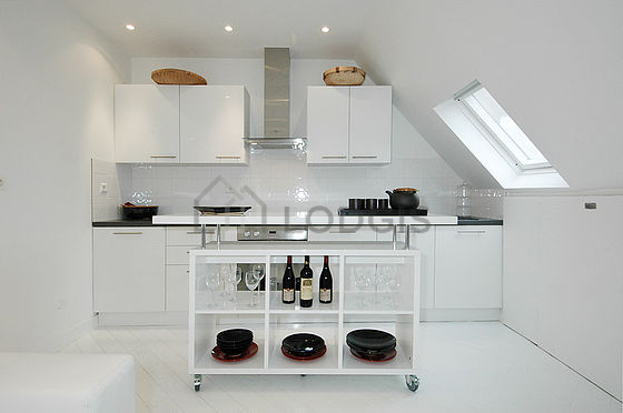 Great kitchen with wooden floor
