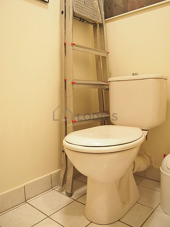 Toilets separated from the bathroom