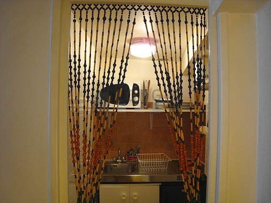 Kitchen with tile floor