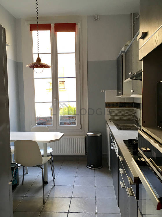 Great kitchen with tile floor