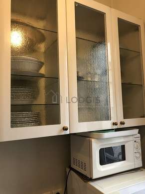 Kitchen with double-glazed windows