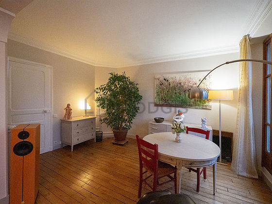 Living room with wooden floor