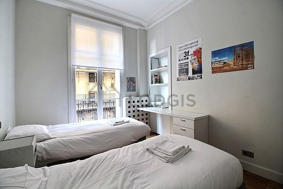 Bedroom with windows