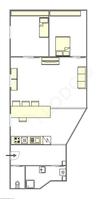 Apartment Paris 5° - Interactive plan