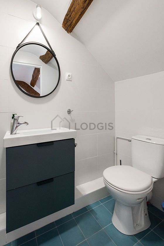 Toilets separated from the bathroom