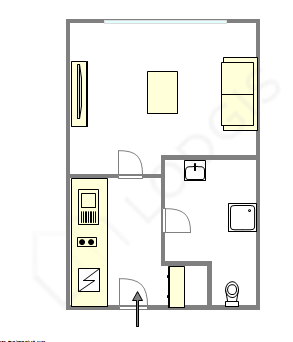 Wohnung Courbevoie - Interaktiven Plan