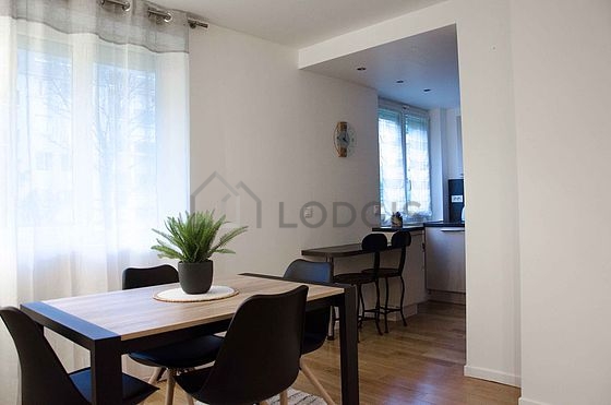 Living room with wooden floor