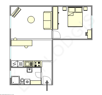 Apartment Paris 15° - Interactive plan