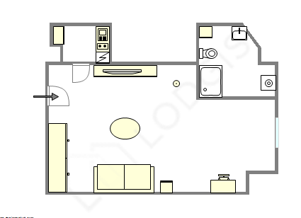 Квартира Париж 10° - Интерактивный план