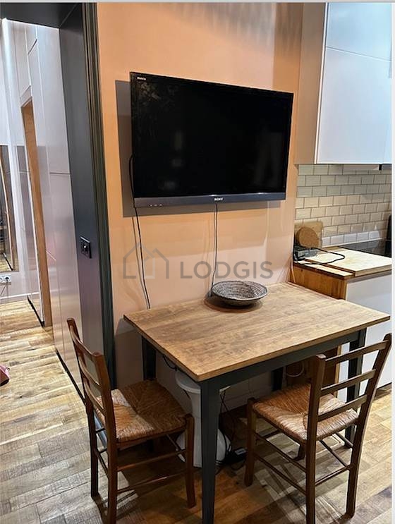 Living room with wooden floor
