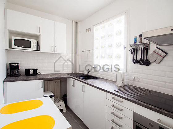 Great kitchen with tile floor