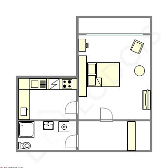 Квартира Париж 16° - Интерактивный план