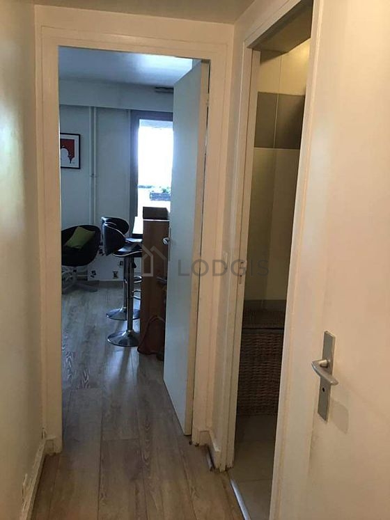 Entrance with wooden floor