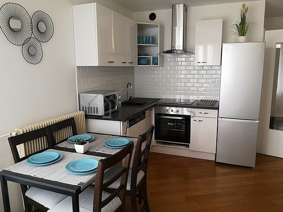 Great kitchen with wooden floor