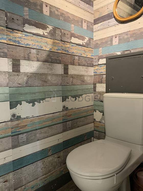 Toilets separated from the bathroom