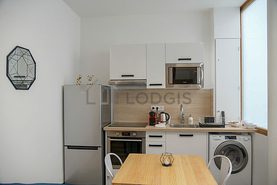 Great kitchen with wooden floor