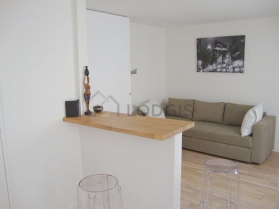 Living room with wooden floor