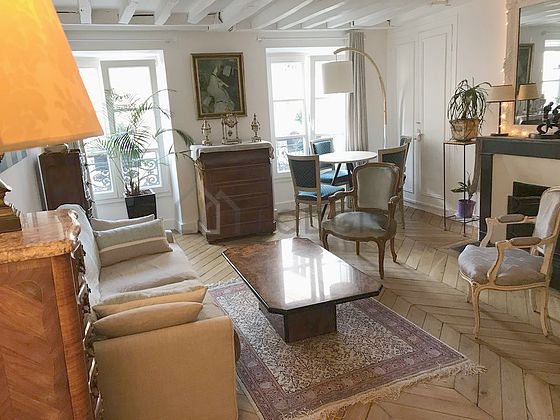 Rental apartment 1 bedroom with fireplace Paris 5° (Rue Linné) | 45 m² ...