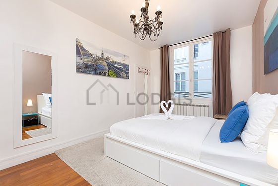 Bedroom with windows