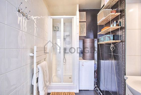 Bathroom with tile floor