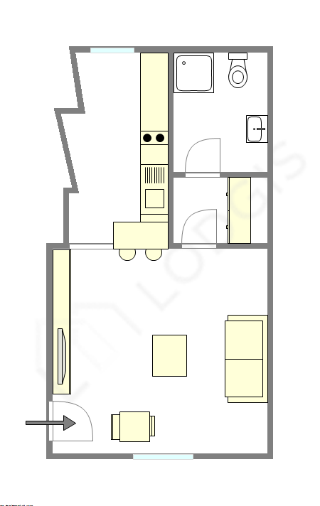 Apartamento París 2° - Plano interactivo