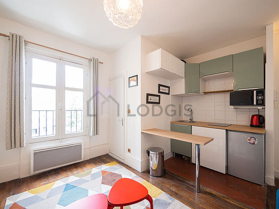 Living room with wooden floor