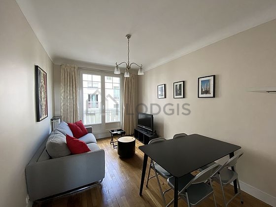 Very quiet living room furnished with 1 sofabed(s) of 160cm, tv, 4 chair(s)