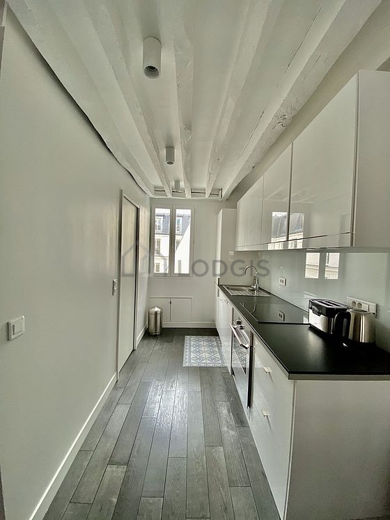 Great kitchen with wooden floor