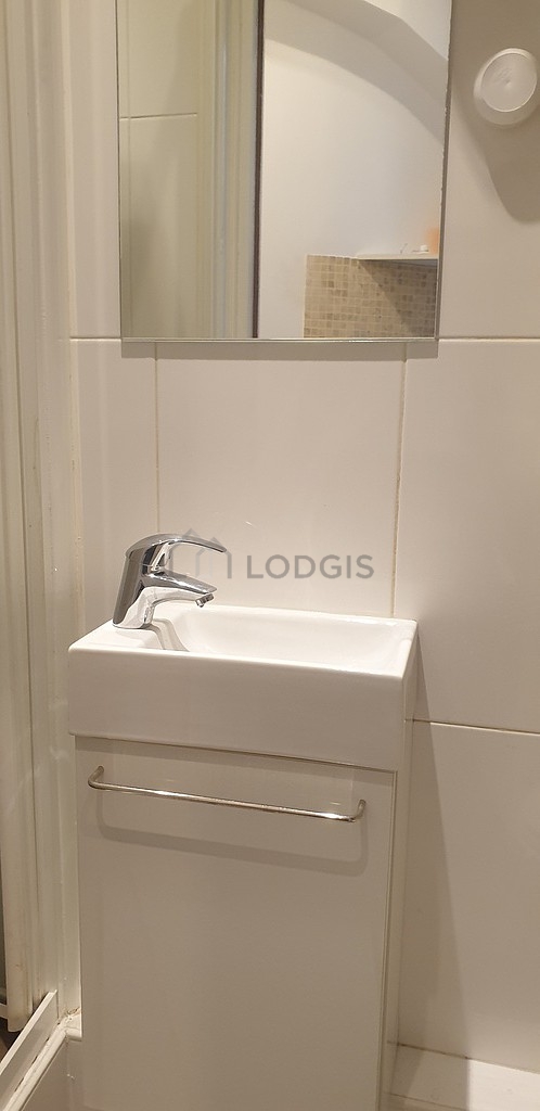 Bathroom equipped with cupboard