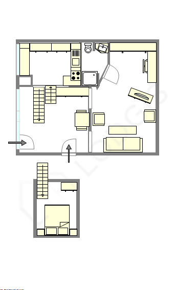 Appartement Paris 11° - Plan interactif