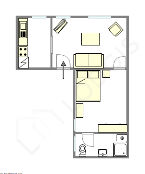 Appartement Montrouge - Plan interactif