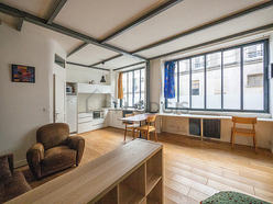 Wohnung Paris 20° - Wohnzimmer