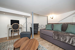 Duplex Paris 5° - Living room