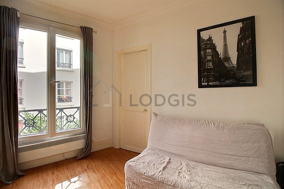 Living room with wooden floor