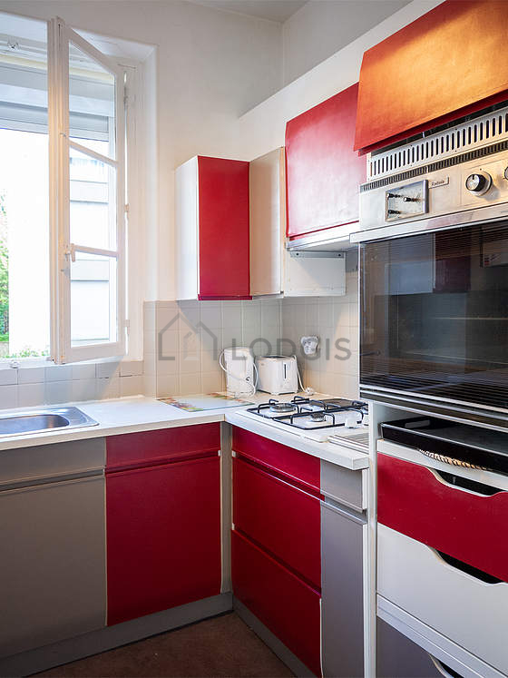 Kitchen with tile floor