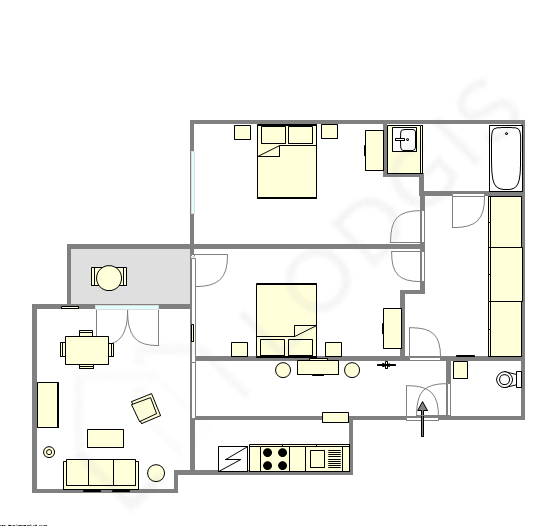 Appartement Villejuif - Plan interactif