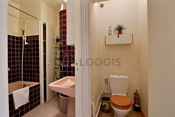 Toilets separated from the bathroom
