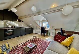 Le Marais Париж Paris 3° 1 спальня Квартира