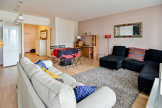 Living room facing the road