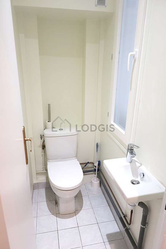 Toilets separated from the bathroom