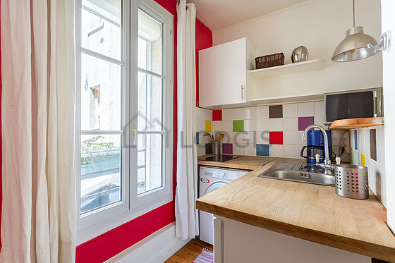 Beautiful kitchen with wooden floor