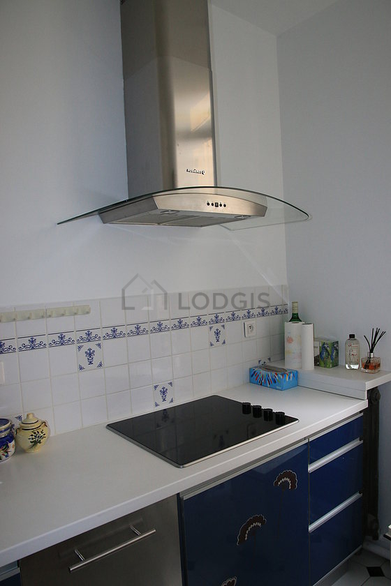 Kitchen with tile floor