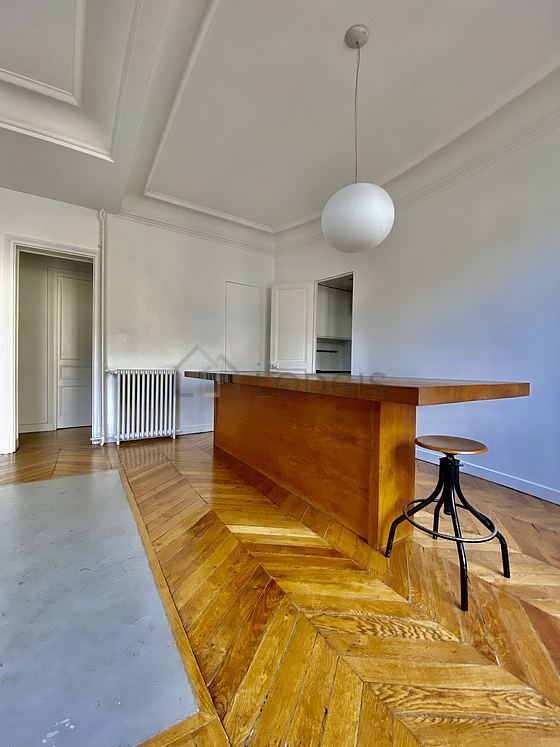 Living room with wooden floor
