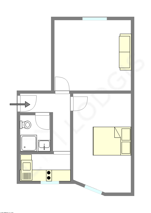 Apartamento París 15° - Plano interactivo