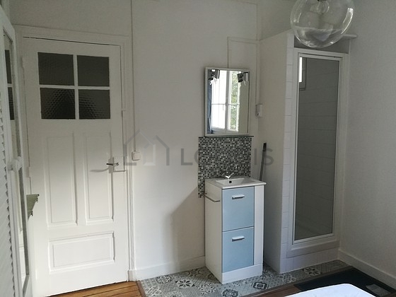 Bathroom equipped with cupboard