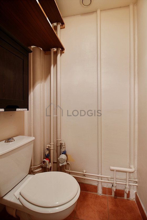 Toilets separated from the bathroom