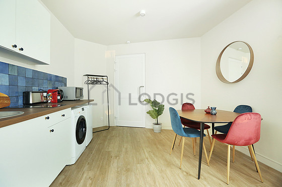 Great kitchen with wooden floor
