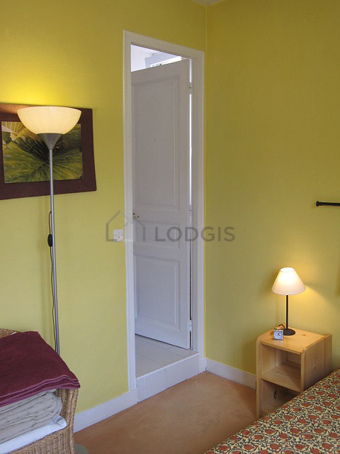 Bedroom with the carpeting floor